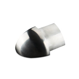 Innenecke, Außenecke für Rundprofil / Viertelkreisprofil aus Edelstahl V2A in glänzend, gebürstet, hochglanzpoliert – Bild 6