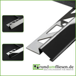 Anpassungsprofil / Übergangsprofil aus hochwertigem Edelstahl V2A glänzend, gebürstet & hochglanzpoliert – Bild 1