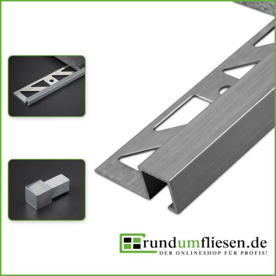 fliesenschienen quadratprofile aluminium natur abschlussleiste fliesen startbild