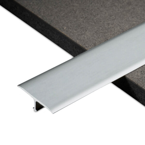 T-Profil Abdeck- und Übergangsprofil aus Aluminium silber matt eloxiert t profil fliesen ubergangsprofil abdeckprofil trennprofil alu silber 25mm ruf