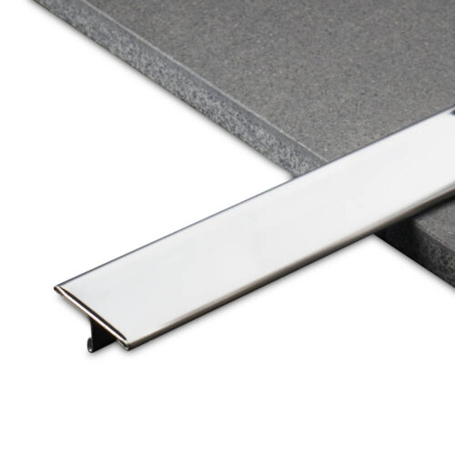 T-Profil aus Edelstahl für saubere Übergänge t profil fliesen uebergangsprofil edelstahl glaenzend natur 25mm ruf scaled